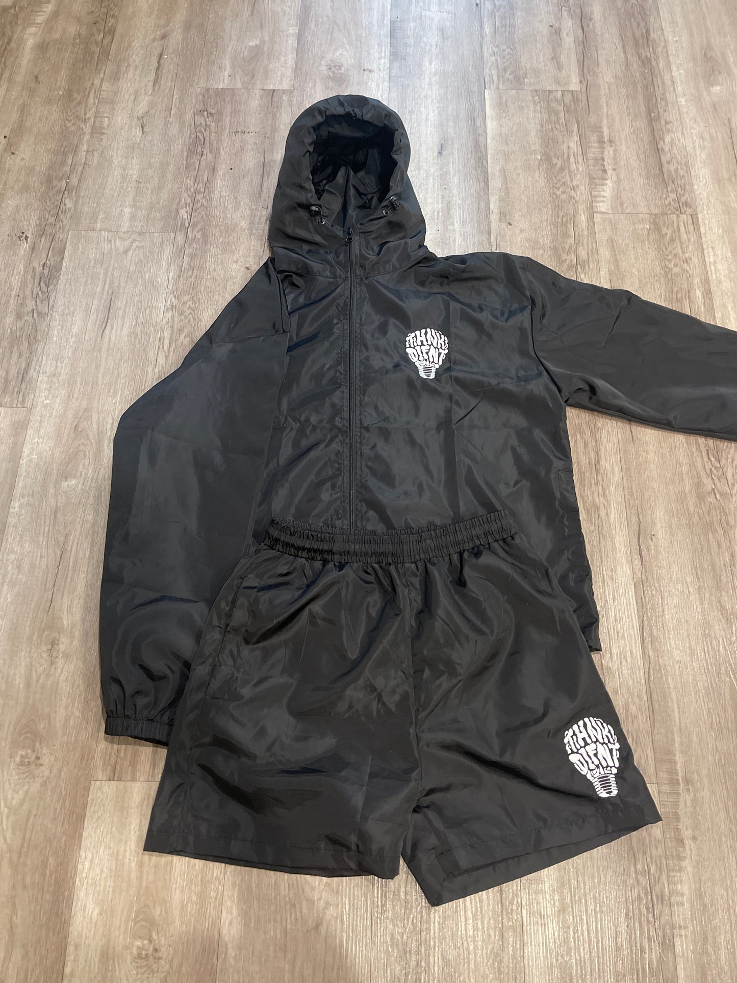 ThnkDifnt BLACK Windbreaker set