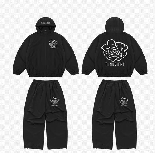 ThnkDifnt Black nylon Set