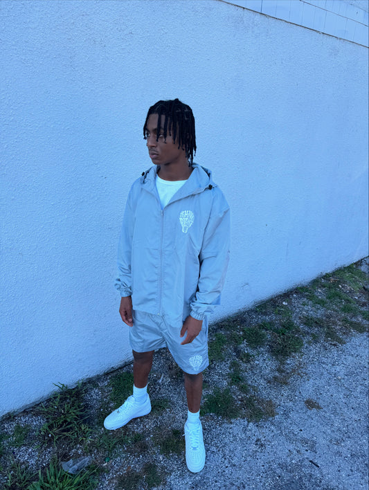 ThnkDifnt Gray Windbreaker